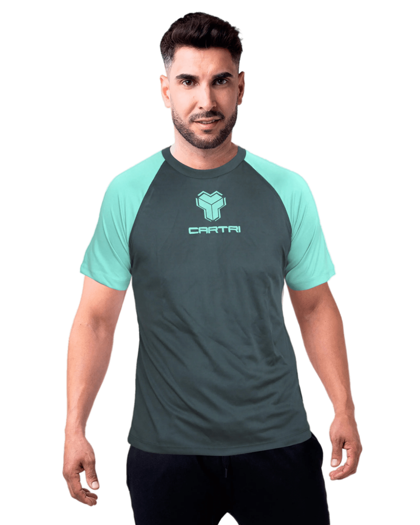 T-SHIRT CARTRI MATCH TURQUOISE